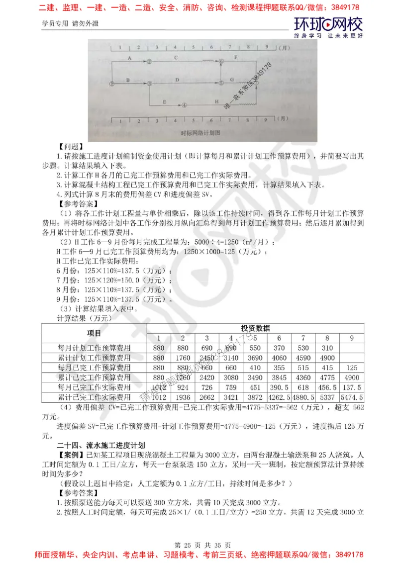 2025环球网校监理工程师《建设工程监理案例分析》（土建）精讲习题集_监理工程师_2025监理工程师_2025年监理工程师SVIP_2025年监理土建案例SVIP