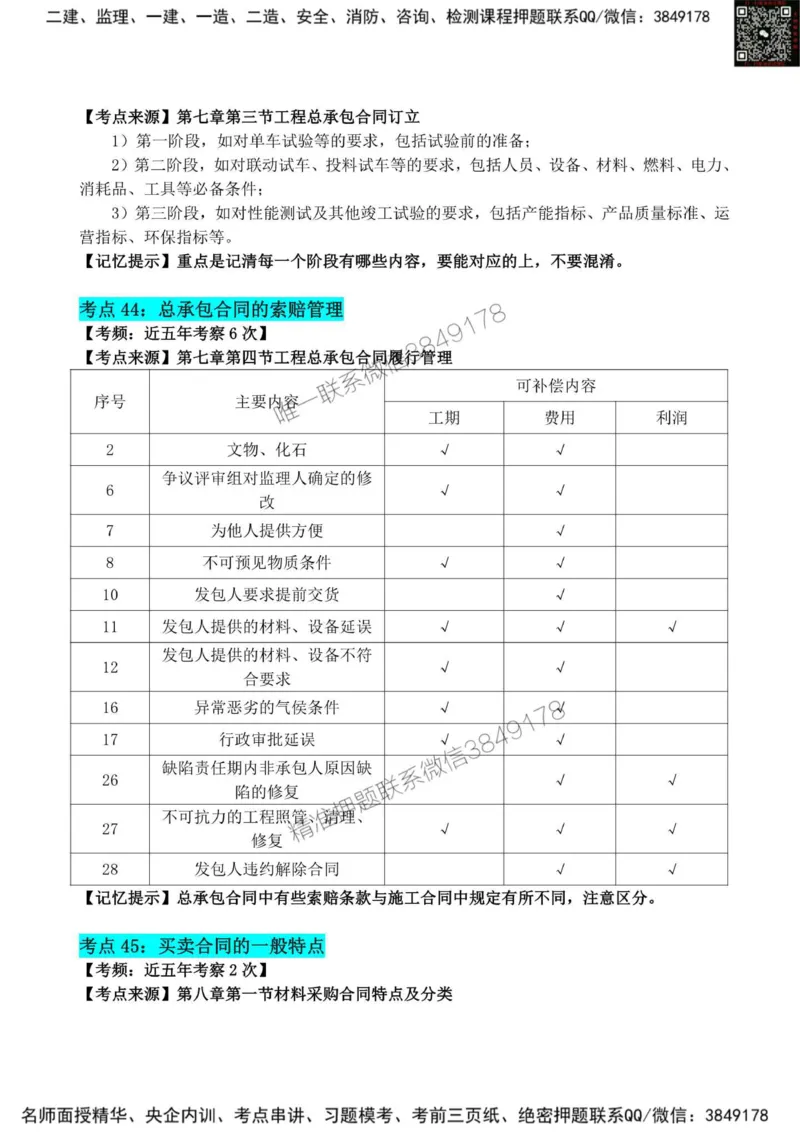 2025监理《合同管理》考前狂背50点_监理工程师_2025监理工程师_2025年监理工程师SVIP_2025年监理合同管理SVIP_01-精华文档✿电子教材✿历年真题_23-合同《考前狂背50点》SMR