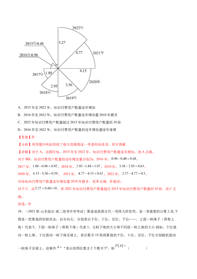 专题13统计概率专题（数学文化）（解析版）(1)_2024年4月_01按日期_6号_2024届新结构高考数学合集_新高考数学创新题型微专题（数学文化、新定义）