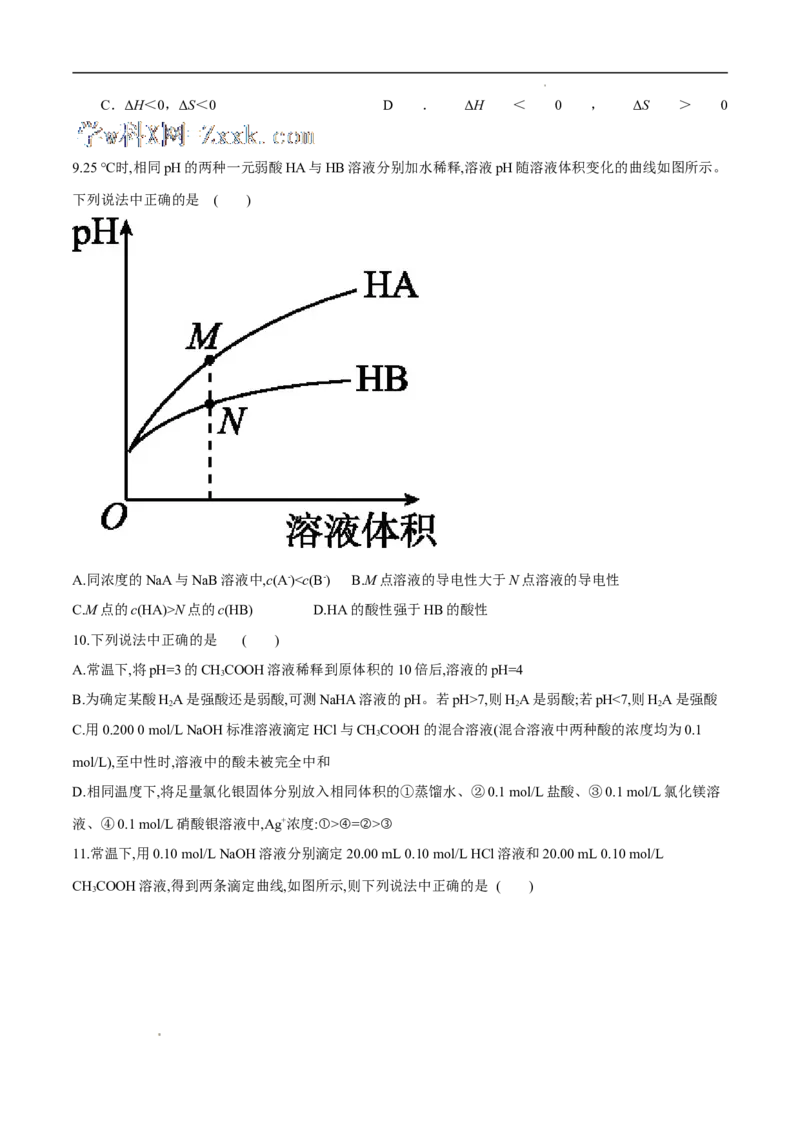 期末模拟测试卷（一）-冲刺期末高二化学期末单元复习测试（人教版2019选择性必修1）（原卷版）_E015高中全科试卷_化学试题_选修1_3.新版人教版高中化学试卷选择性必修1_3.期末试卷