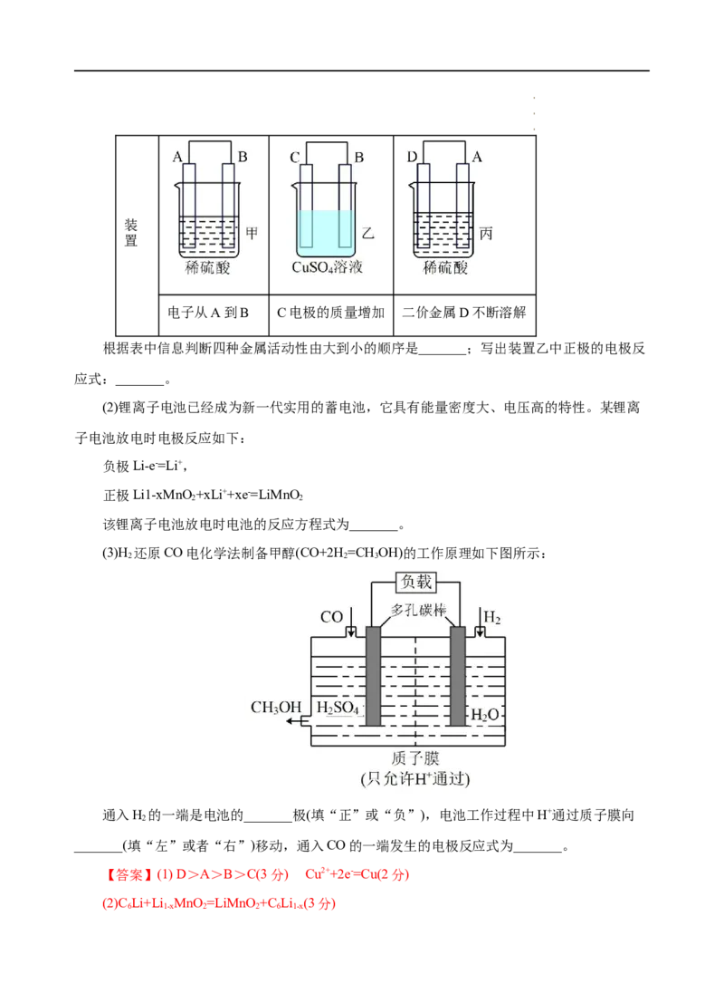 模拟卷02-高一化学下学期高频考题期末测试卷（人教2019必修第二册）（解析版）_E015高中全科试卷_化学试题_必修2_2.新版人教版高中化学试卷必修二_4.期末试卷