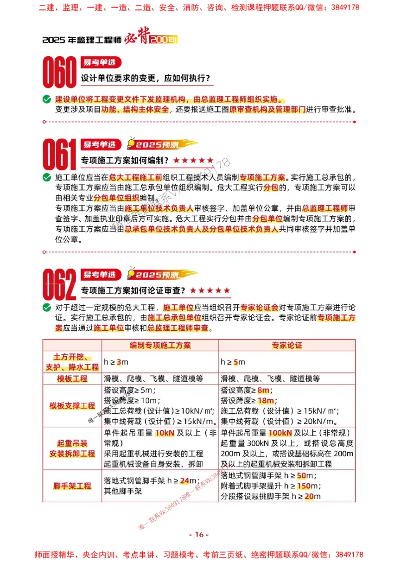 2025年监理土建控制-考前抢救1h（200句）_监理工程师_2025监理工程师_2025年监理工程师SVIP_2025年监理土建控制SVIP_05-考前密训✿央企特训✿机构普押