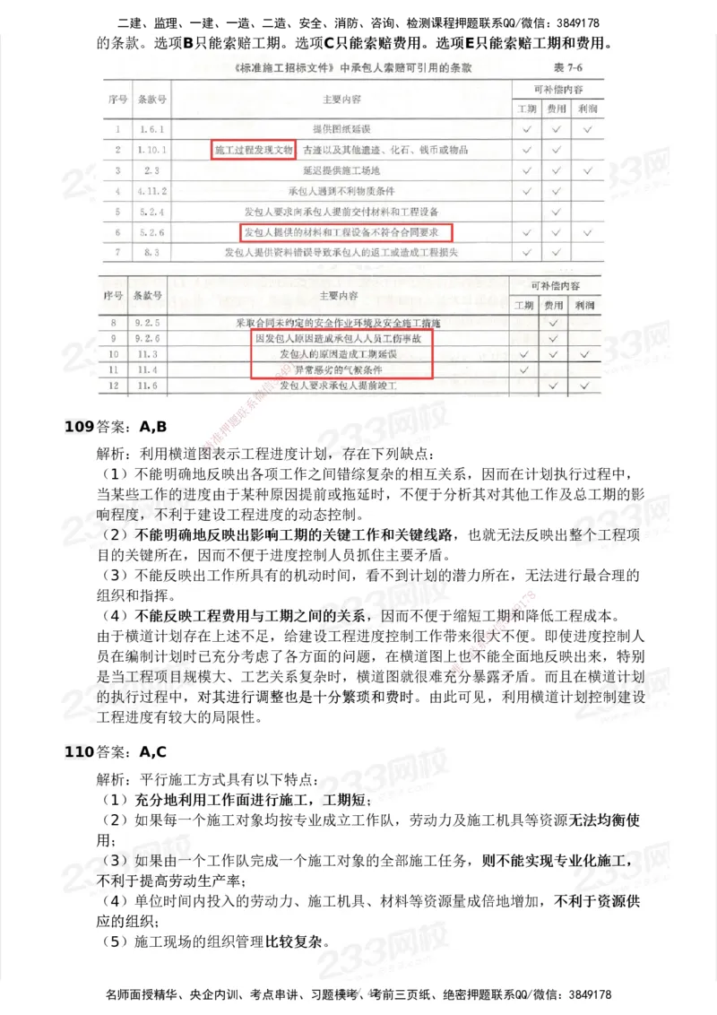 233-土建三控-模考大赛试卷一_监理工程师_2025监理工程师_2025年监理工程师SVIP_2025年监理土建控制SVIP_01-精华文档✿电子教材✿历年真题_27-控制《模考大赛试卷》233