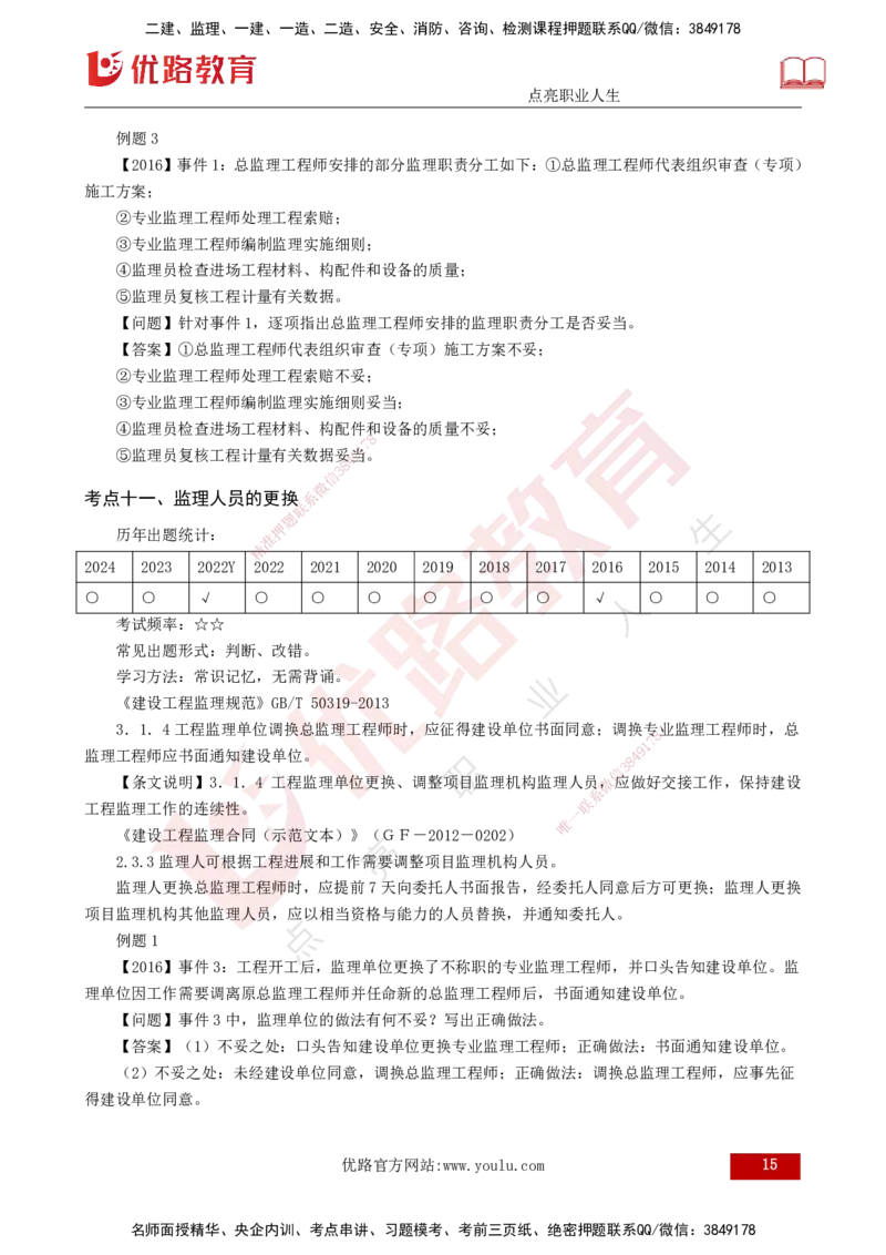 2025年监理《案例土建》冲刺（打印版）_监理工程师_2025监理工程师_2025年监理工程师SVIP_2025年监理土建案例SVIP_04-冲刺串讲✿考点强化✿小灶集训_讲义