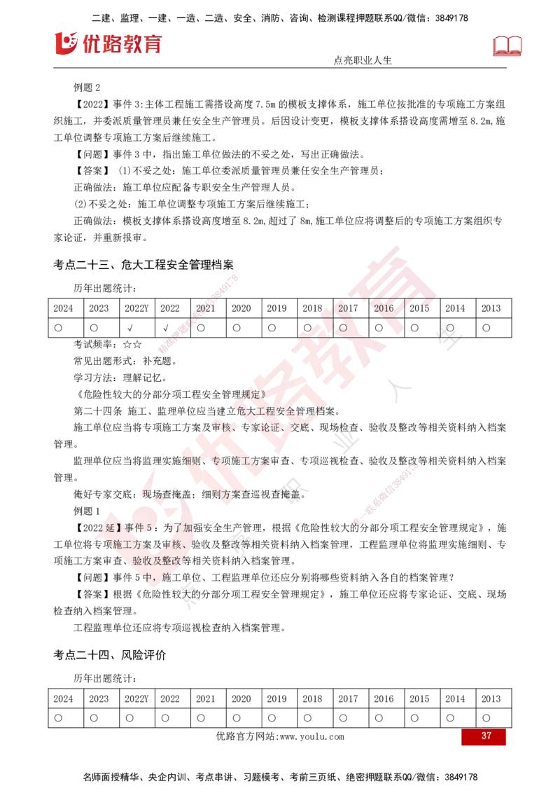 2025年监理《案例土建》冲刺（打印版）_监理工程师_2025监理工程师_2025年监理工程师SVIP_2025年监理土建案例SVIP_04-冲刺串讲✿考点强化✿小灶集训_讲义