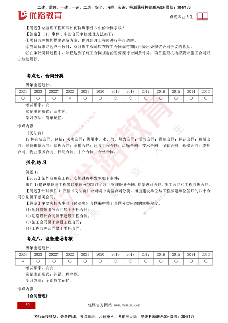 2025年监理《案例（土木）》冲刺密训（1-5章）打印版_监理工程师_2025监理工程师_2025年监理工程师SVIP_2025年监理土建案例SVIP_04-冲刺串讲✿考点强化✿小灶集训_讲义