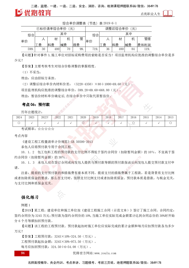 2025年监理《案例（土木）》冲刺密训（1-5章）打印版_监理工程师_2025监理工程师_2025年监理工程师SVIP_2025年监理土建案例SVIP_04-冲刺串讲✿考点强化✿小灶集训_讲义