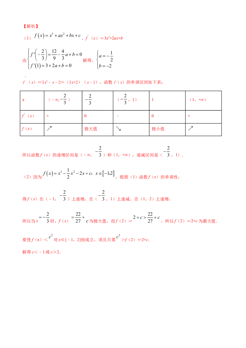 专题5.4《一元函数的导数及其应用》单元测试卷（A卷基础篇）解析版_E015高中全科试卷_数学试题_选修2_01.同步练习_同步练习（第四套）