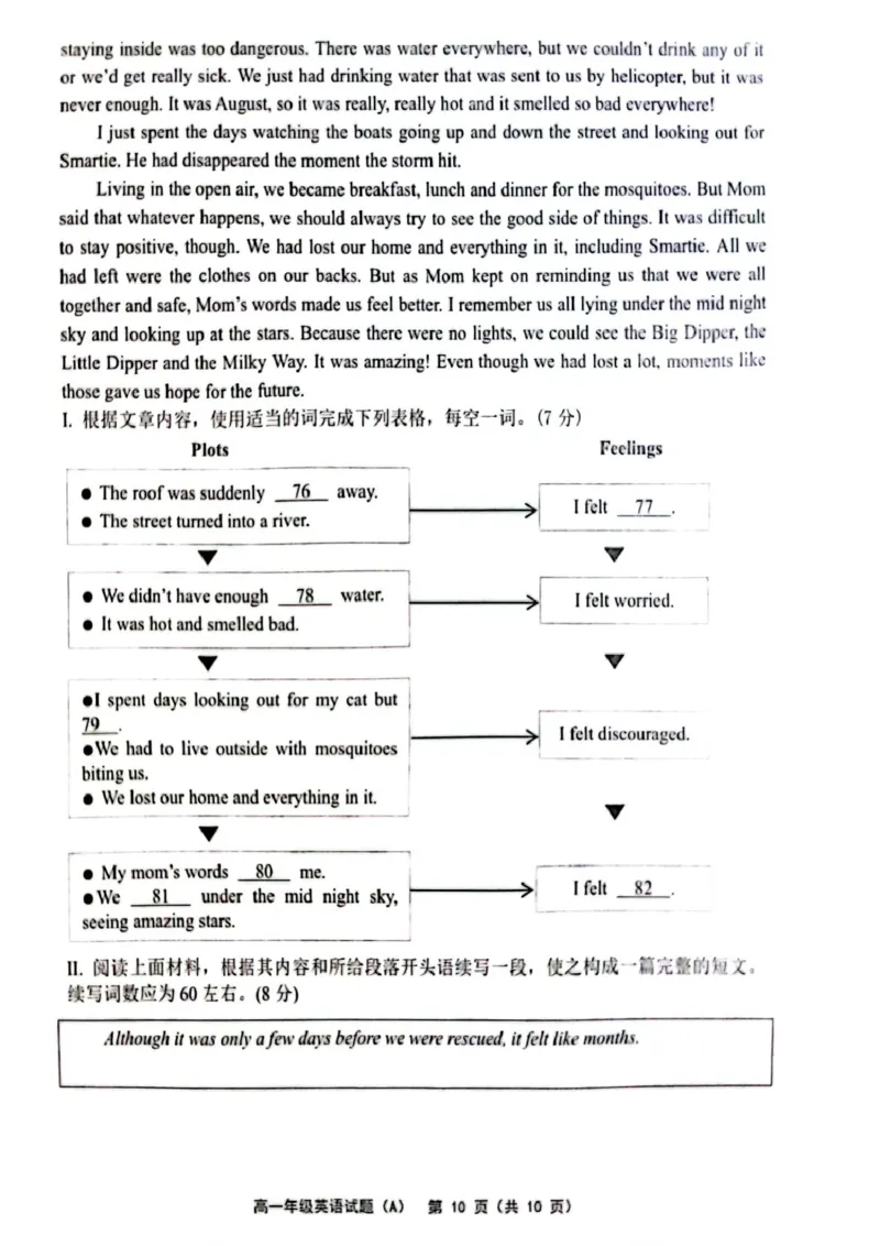 江苏省连云港市赣榆区2024-2025学年高一下学期4月期中考试英语（A）PDF版含答案_2024-2025高一（7-7月题库）_2025年05月试卷_0513江苏省连云港市赣榆区2024-2025学年高一下学期4月期中考试