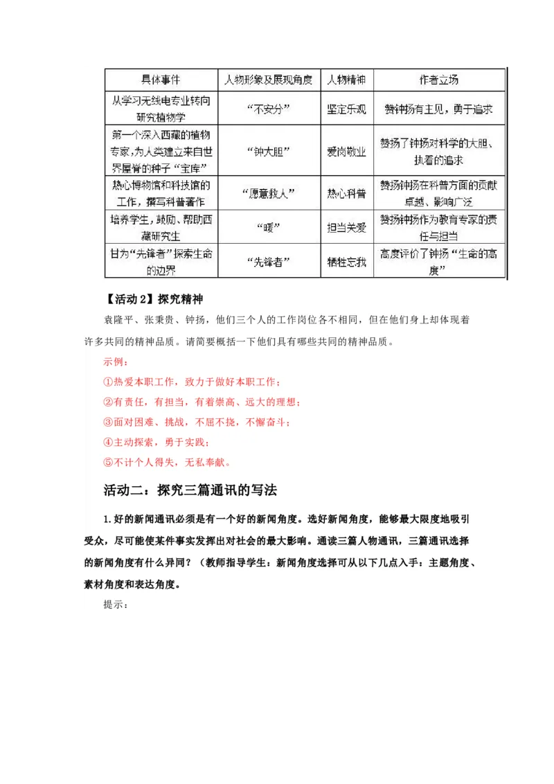 4.喜看稻菽千重浪（导学案）-三新课堂2022-2023学年高一语文同步导学练（必修上册）（解析版）_new_new_E015高中全科试卷_语文试题_必修上_1.新版高中语文试卷必修上册
