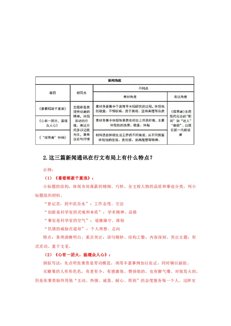 4.喜看稻菽千重浪（导学案）-三新课堂2022-2023学年高一语文同步导学练（必修上册）（解析版）_new_new_E015高中全科试卷_语文试题_必修上_1.新版高中语文试卷必修上册