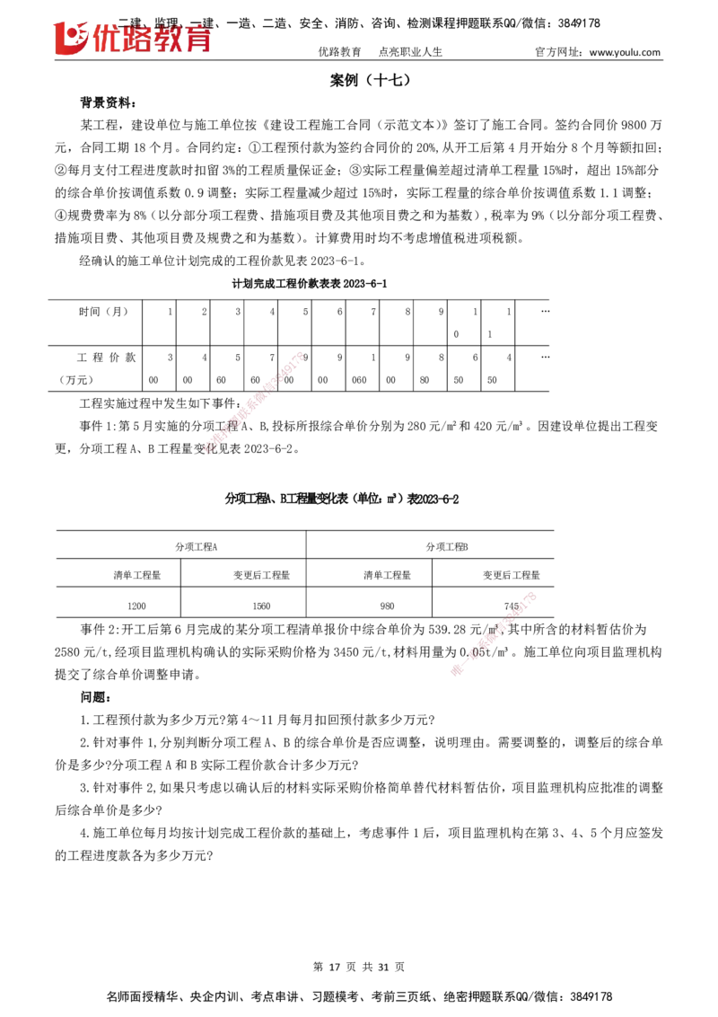 2025监理《案例分析-土建》精题必刷（完整版）下载打印_监理工程师_2025监理工程师_2025年监理工程师SVIP_2025年监理土建案例SVIP_03-习题精析✿实战特训✿模考通关