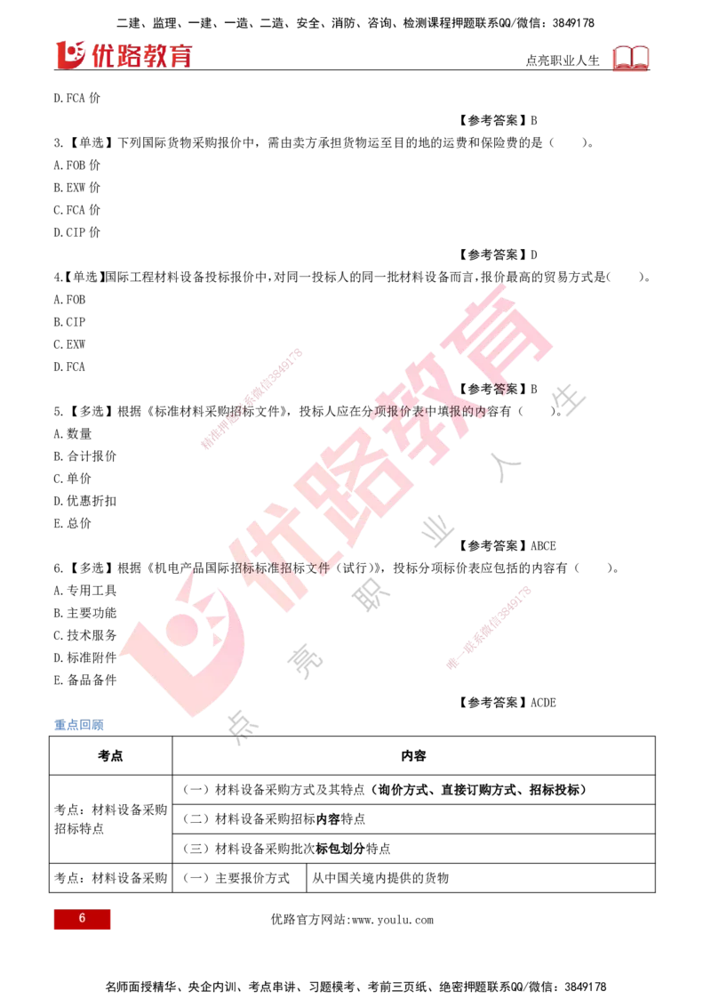 2026年监理《合同管理》精讲第4章打印版_监理工程师_2026年监理工程师SVIP_2026年监理合同管理SVIP_02-基础精讲✿高端面授✿深度强化_04.第四章建设工程材料设备采购招标
