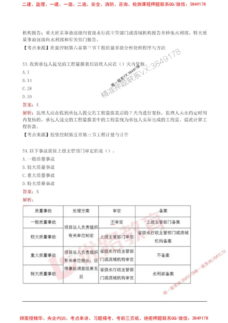 2025监理目标控制(水利)高频易得分200题_监理工程师_2025监理工程师_2025年监理工程师SVIP_2025年监理水利控制SVIP_01-精华文档✿电子教材✿历年真题