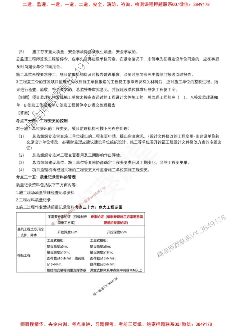2025年监理土建控制（质量+进度）-刘洋-集训要点_监理工程师_2025监理工程师_2025年监理工程师SVIP_2025年监理土建控制SVIP_05-考前密训✿央企特训✿机构普押
