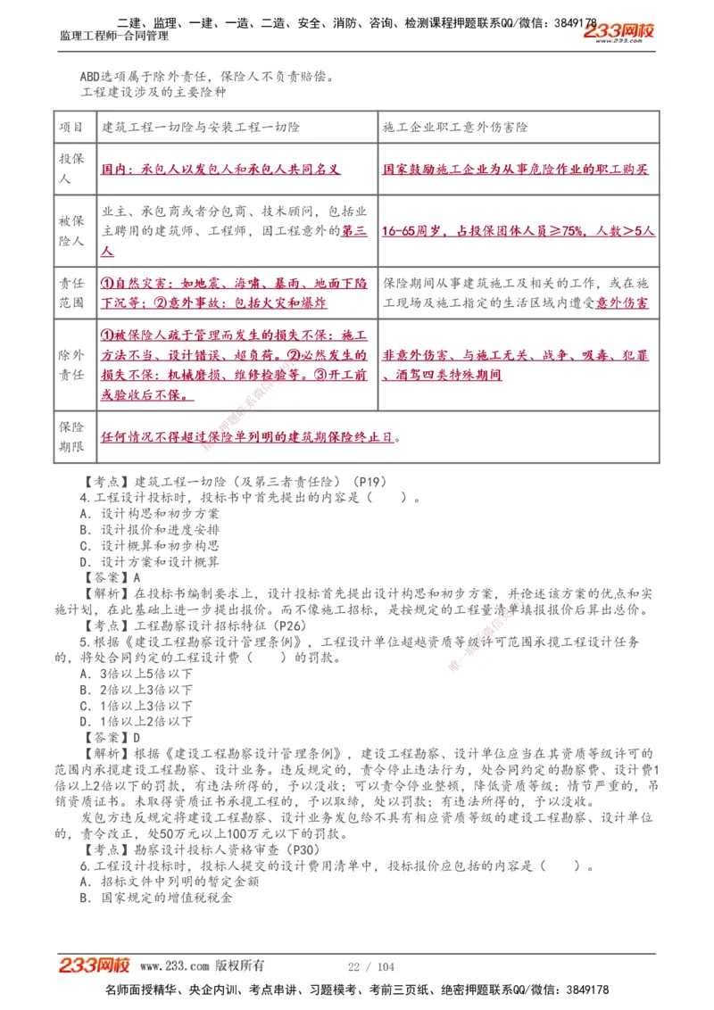 233-合同管理-真题20-24年_监理工程师_2025监理工程师_2025年监理工程师SVIP_2025年监理合同管理SVIP_01-精华文档✿电子教材✿历年真题_02-历年真题PDF