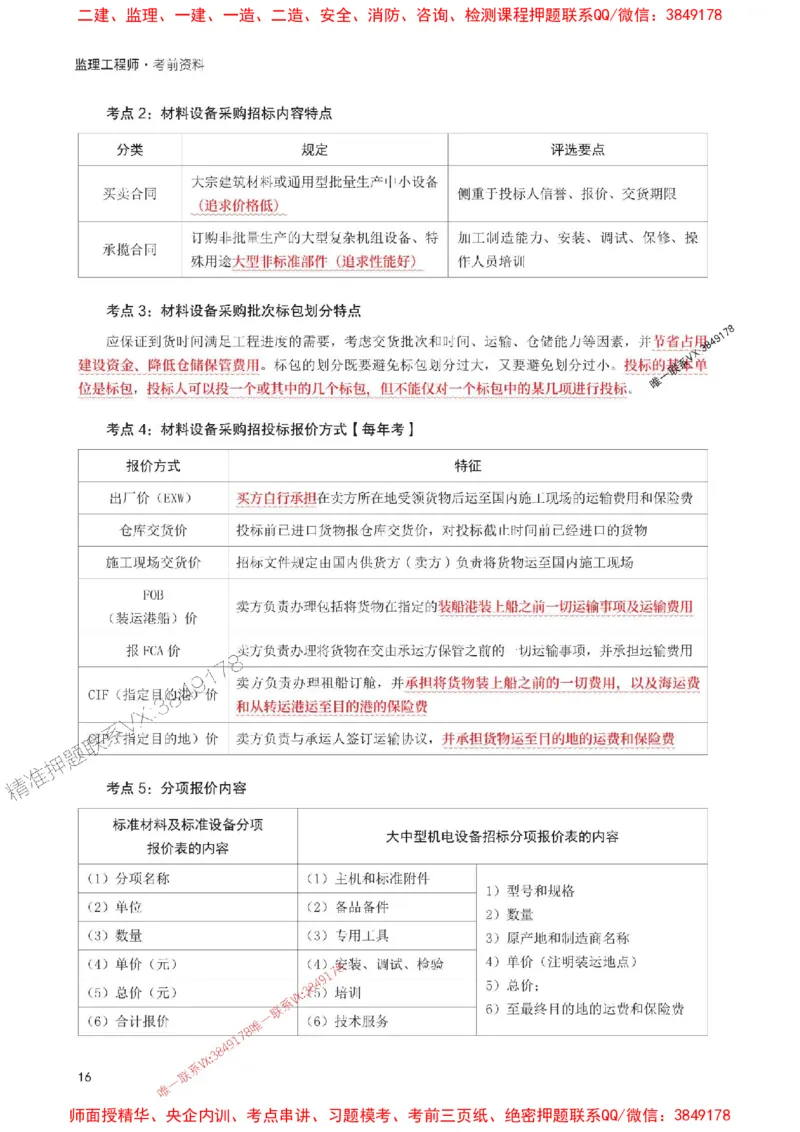 2025年监理工程师考试《合同管理》考前30页纸_监理工程师_2025监理工程师_2025年监理工程师SVIP_2025年监理合同管理SVIP_05-考前密训✿央企特训✿机构普押