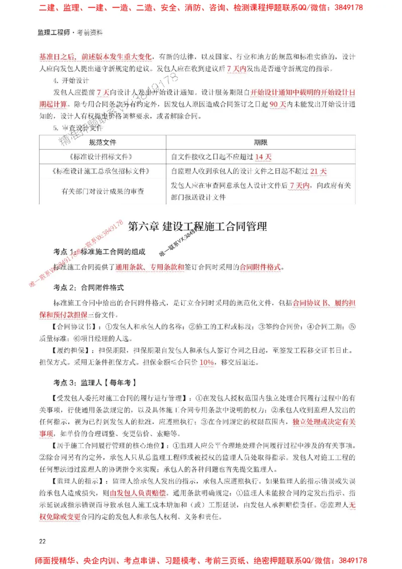 2025年监理工程师考试《合同管理》考前30页纸_监理工程师_2025监理工程师_2025年监理工程师SVIP_2025年监理合同管理SVIP_05-考前密训✿央企特训✿机构普押