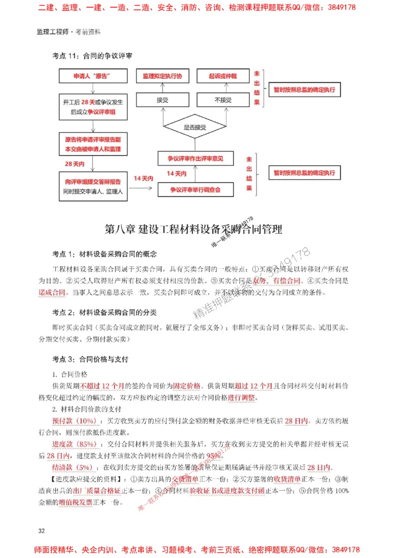 2025年监理工程师考试《合同管理》考前30页纸_监理工程师_2025监理工程师_2025年监理工程师SVIP_2025年监理合同管理SVIP_05-考前密训✿央企特训✿机构普押