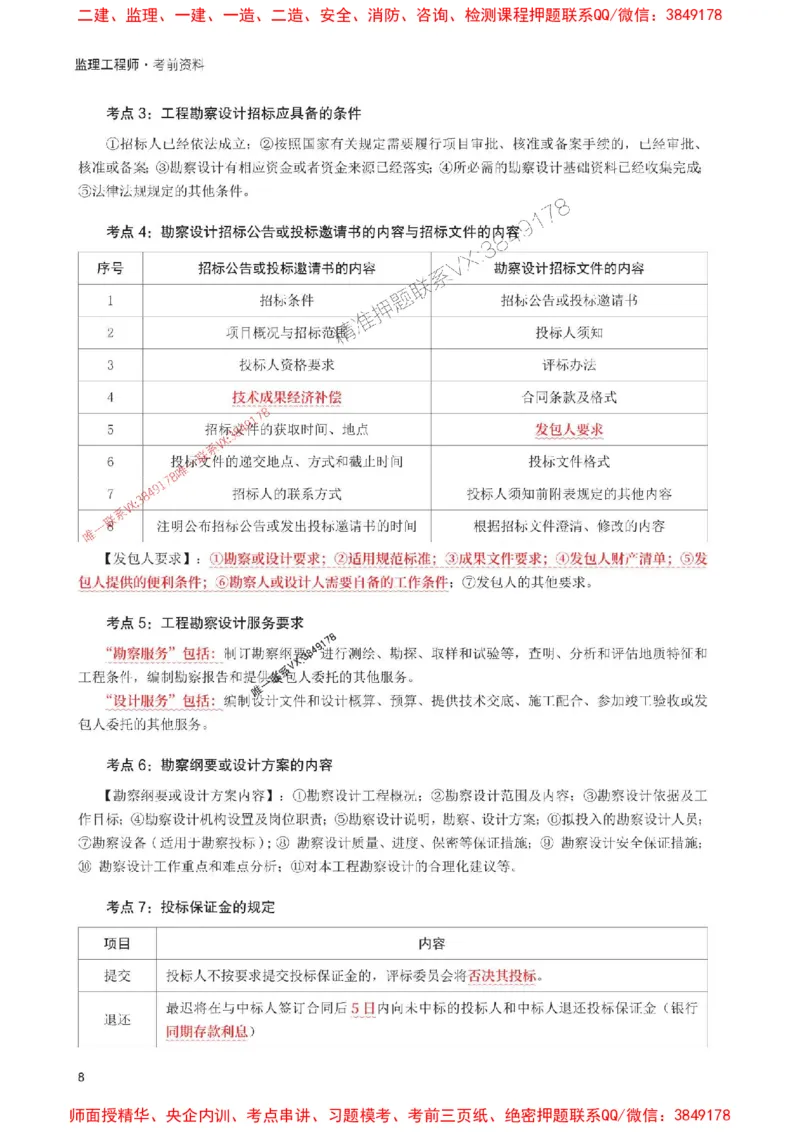 2025年监理工程师考试《合同管理》考前30页纸_监理工程师_2025监理工程师_2025年监理工程师SVIP_2025年监理合同管理SVIP_05-考前密训✿央企特训✿机构普押