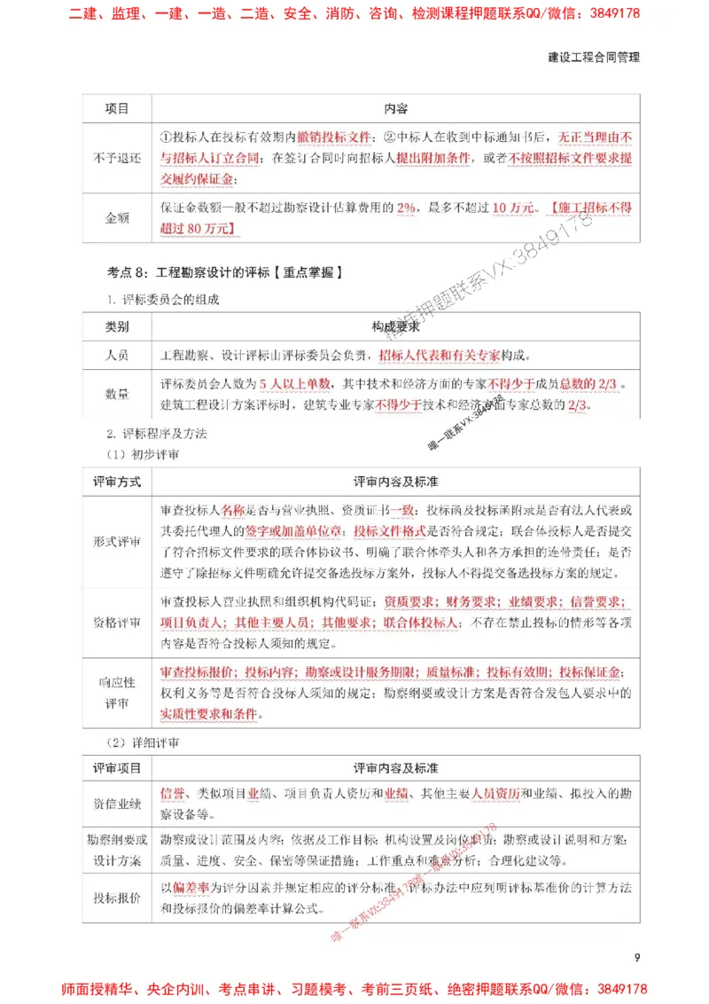 2025年监理工程师考试《合同管理》考前30页纸_监理工程师_2025监理工程师_2025年监理工程师SVIP_2025年监理合同管理SVIP_05-考前密训✿央企特训✿机构普押