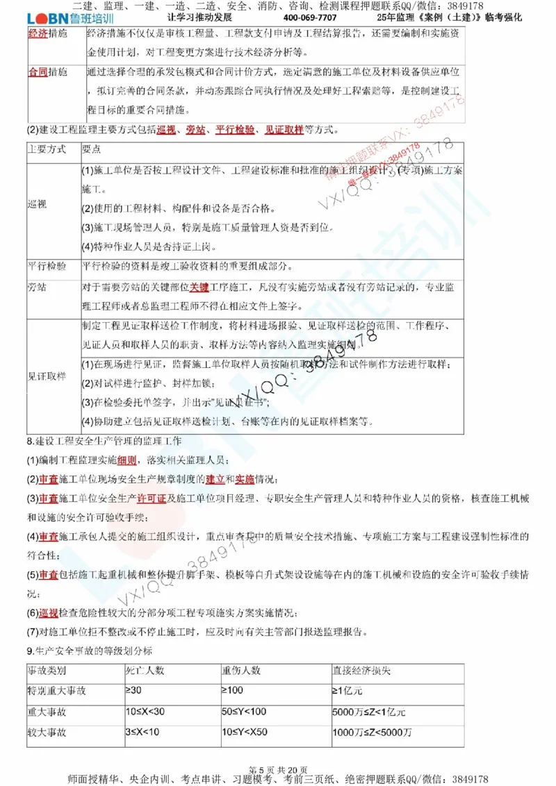 2025年监理《案例分析（土建）》LB-万元临考强化_监理工程师_2025监理工程师_2025年监理工程师SVIP_2025年监理土建案例SVIP_05-考前密训✿央企特训✿机构普押