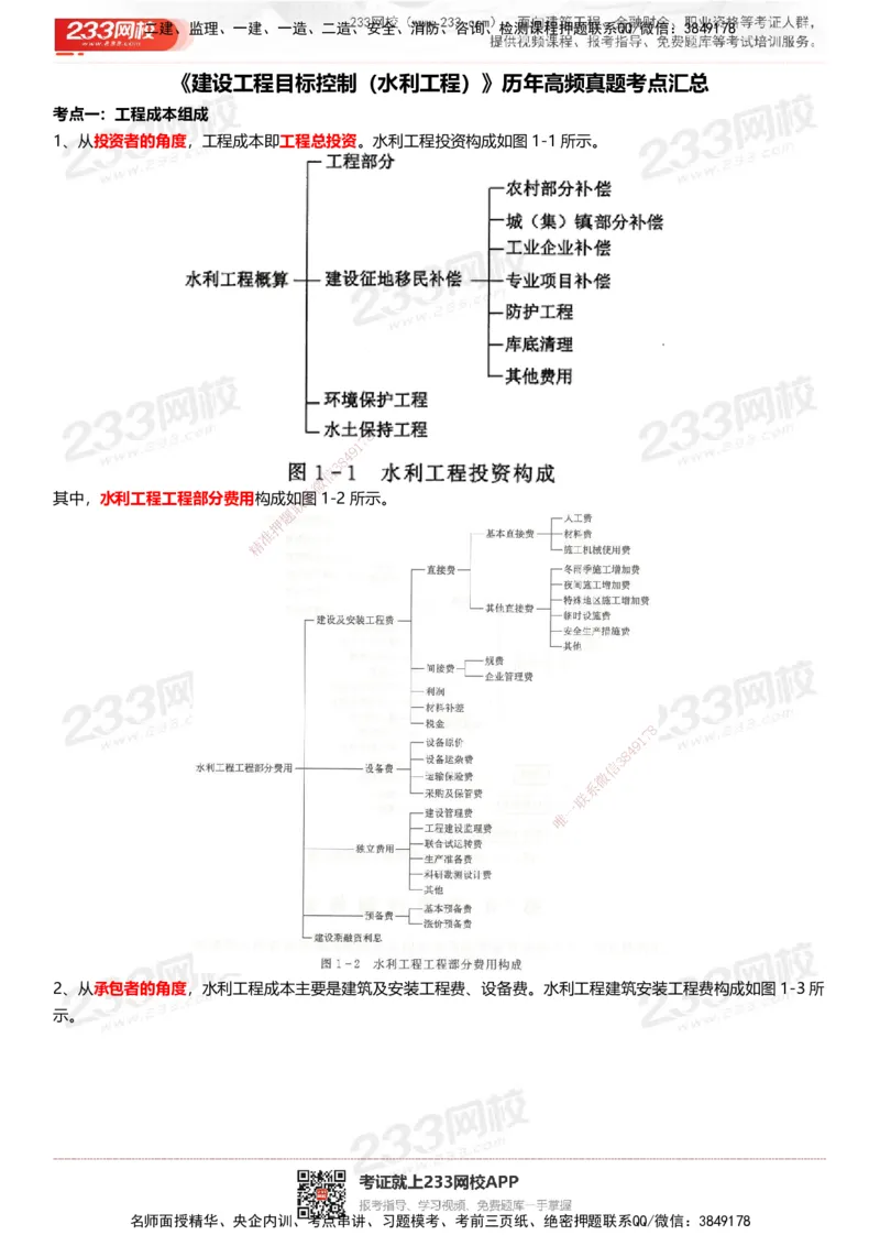 233-水利控制-历年高频真题考点汇总_监理工程师_2025监理工程师_2025年监理工程师SVIP_2025年监理水利控制SVIP_05-考前密训✿央企特训✿机构普押