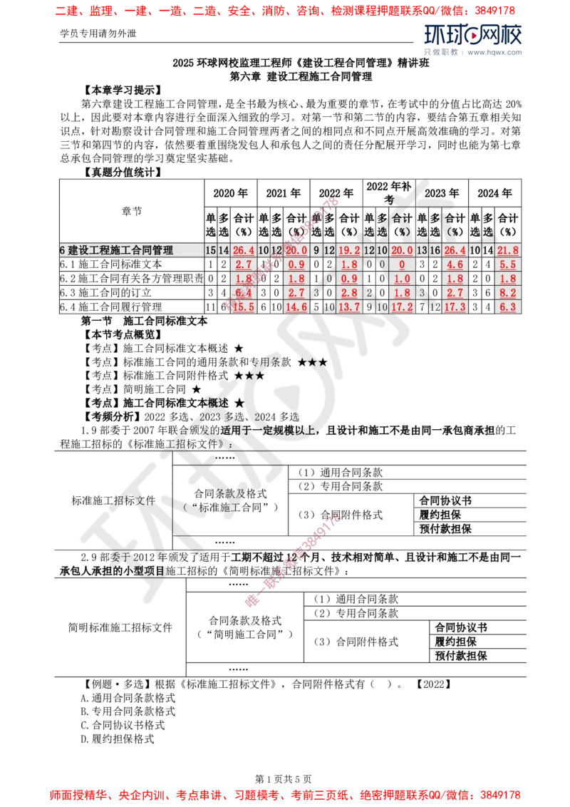 23.第六章第一节施工合同标准文本_监理工程师_2025监理工程师_2025年监理工程师SVIP_2025年监理合同管理SVIP_02-基础精讲✿高端面授✿深度强化