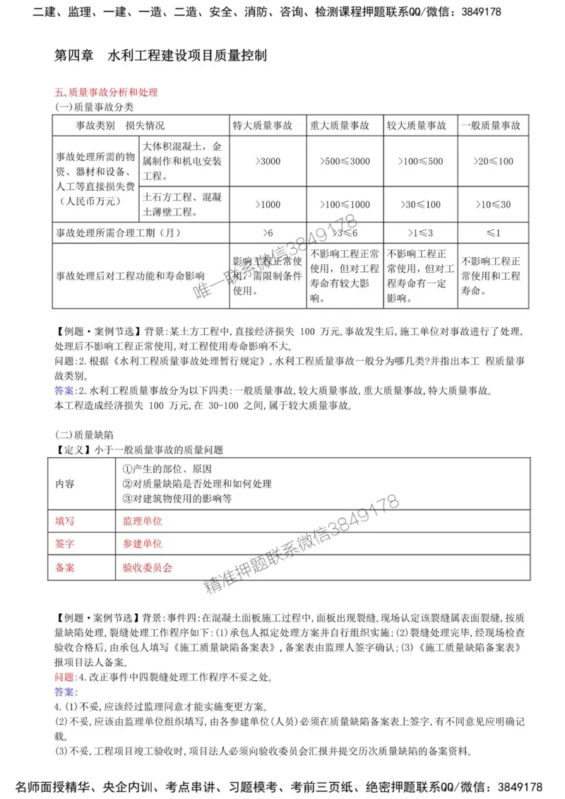 24-第四章-水利工程建设项目质量控制（九）_监理工程师_2025监理工程师_2025年监理工程师SVIP_2025年监理水利案例SVIP_02-基础精讲✿高端面授✿深度强化_讲义