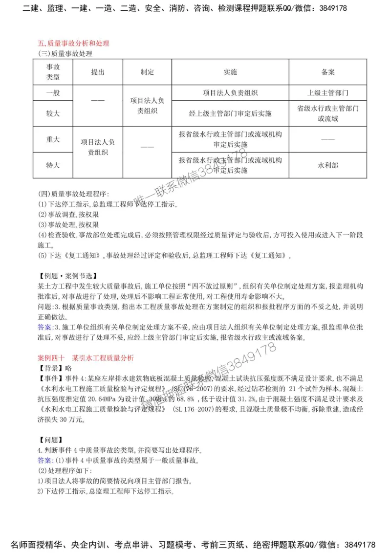 24-第四章-水利工程建设项目质量控制（九）_监理工程师_2025监理工程师_2025年监理工程师SVIP_2025年监理水利案例SVIP_02-基础精讲✿高端面授✿深度强化_讲义