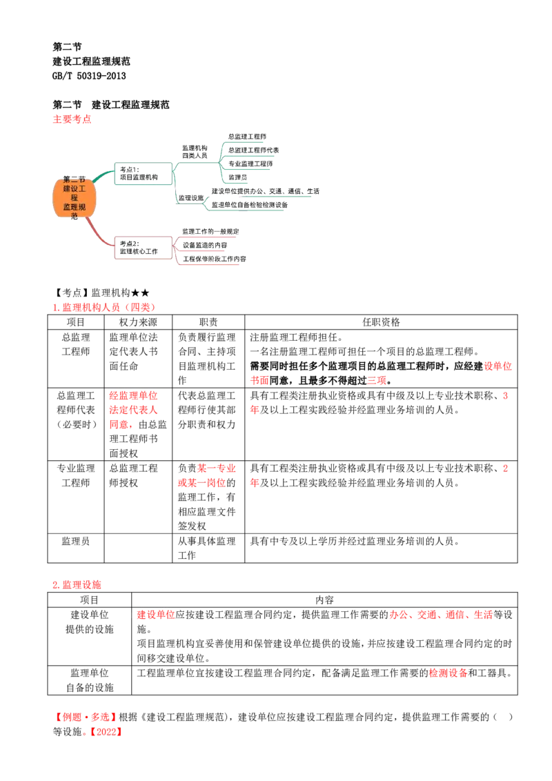 22-第三章-第二节-建设工程监理规范_监理工程师_2025监理工程师_2025年监理工程师SVIP_2025年监理概论法规SVIP_02-基础精讲✿高端面授✿深度强化_讲义