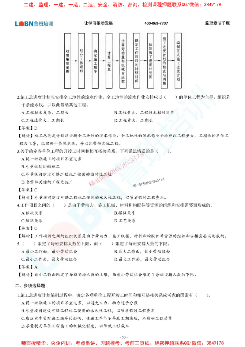 2025年监理《进度控制（土木建筑工程）》章节千题-答案版_监理工程师_2025监理工程师_2025年监理工程师SVIP_2025年监理土建控制SVIP_01-精华文档✿电子教材✿历年真题