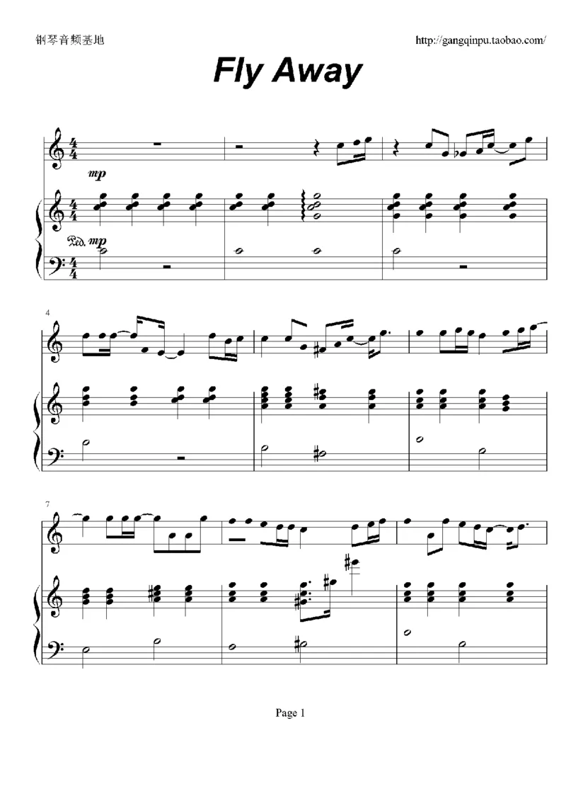 23、梁静茹（105页，共19首）_一万首著名钢琴曲谱哈农贝多芬合集视频教学电子版高清无水印可打印_3流行音乐谱_流行钢琴谱合集形式_高清PDF无水印