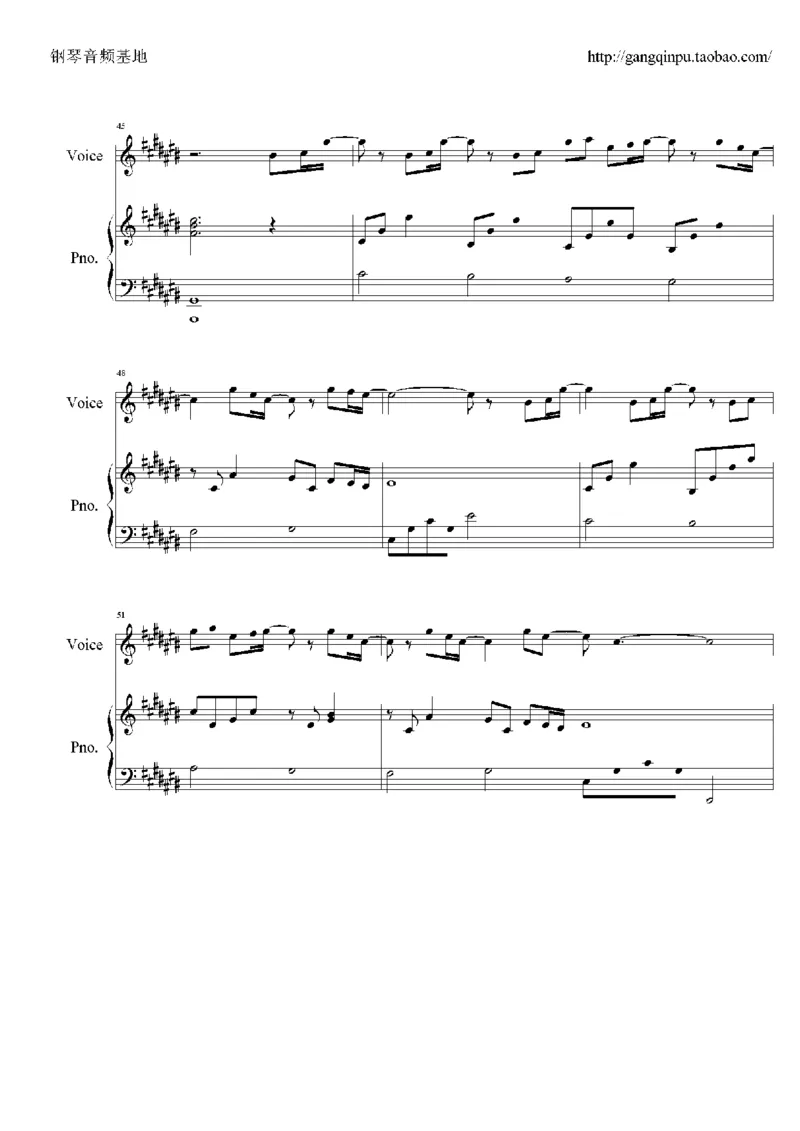23、梁静茹（105页，共19首）_一万首著名钢琴曲谱哈农贝多芬合集视频教学电子版高清无水印可打印_3流行音乐谱_流行钢琴谱合集形式_高清PDF无水印