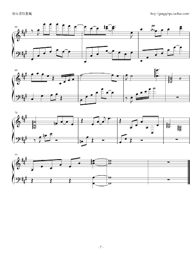 23、梁静茹（105页，共19首）_一万首著名钢琴曲谱哈农贝多芬合集视频教学电子版高清无水印可打印_3流行音乐谱_流行钢琴谱合集形式_高清PDF无水印