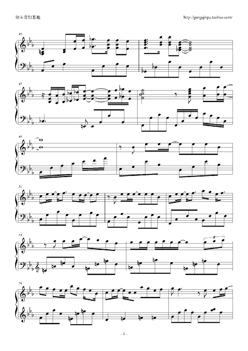 23、梁静茹（105页，共19首）_一万首著名钢琴曲谱哈农贝多芬合集视频教学电子版高清无水印可打印_3流行音乐谱_流行钢琴谱合集形式_高清PDF无水印