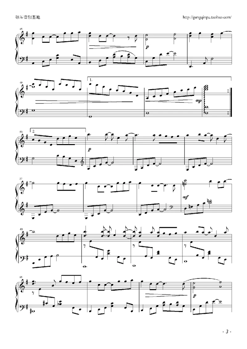 23、梁静茹（105页，共19首）_一万首著名钢琴曲谱哈农贝多芬合集视频教学电子版高清无水印可打印_3流行音乐谱_流行钢琴谱合集形式_高清PDF无水印