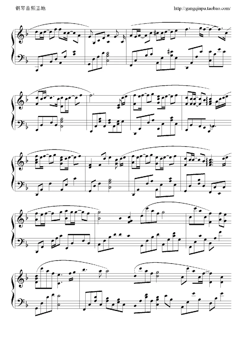 23、梁静茹（105页，共19首）_一万首著名钢琴曲谱哈农贝多芬合集视频教学电子版高清无水印可打印_3流行音乐谱_流行钢琴谱合集形式_高清PDF无水印