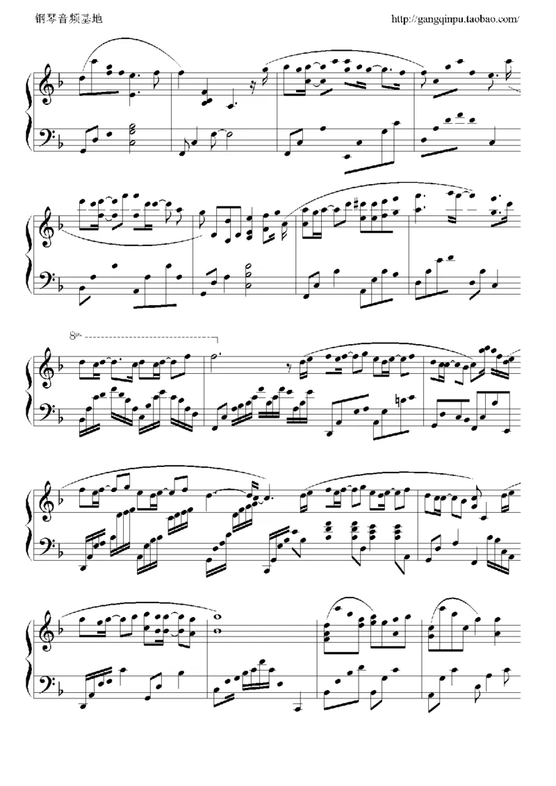 23、梁静茹（105页，共19首）_一万首著名钢琴曲谱哈农贝多芬合集视频教学电子版高清无水印可打印_3流行音乐谱_流行钢琴谱合集形式_高清PDF无水印