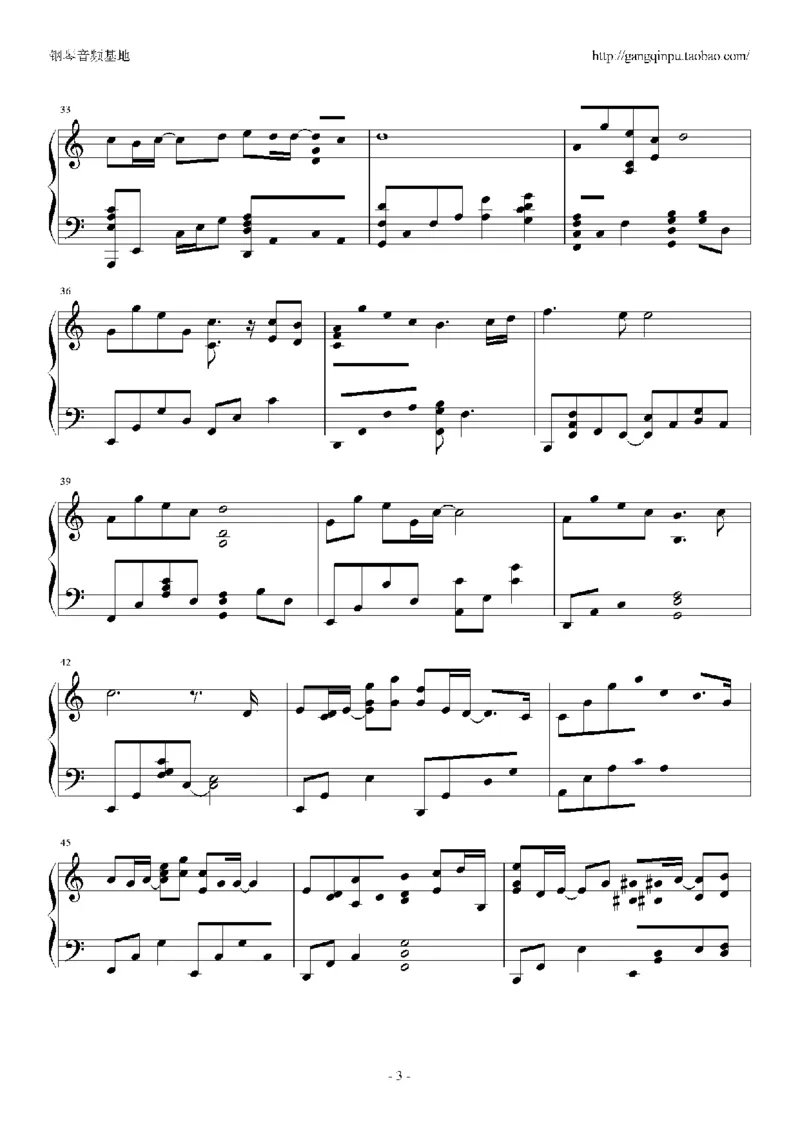 23、梁静茹（105页，共19首）_一万首著名钢琴曲谱哈农贝多芬合集视频教学电子版高清无水印可打印_3流行音乐谱_流行钢琴谱合集形式_高清PDF无水印