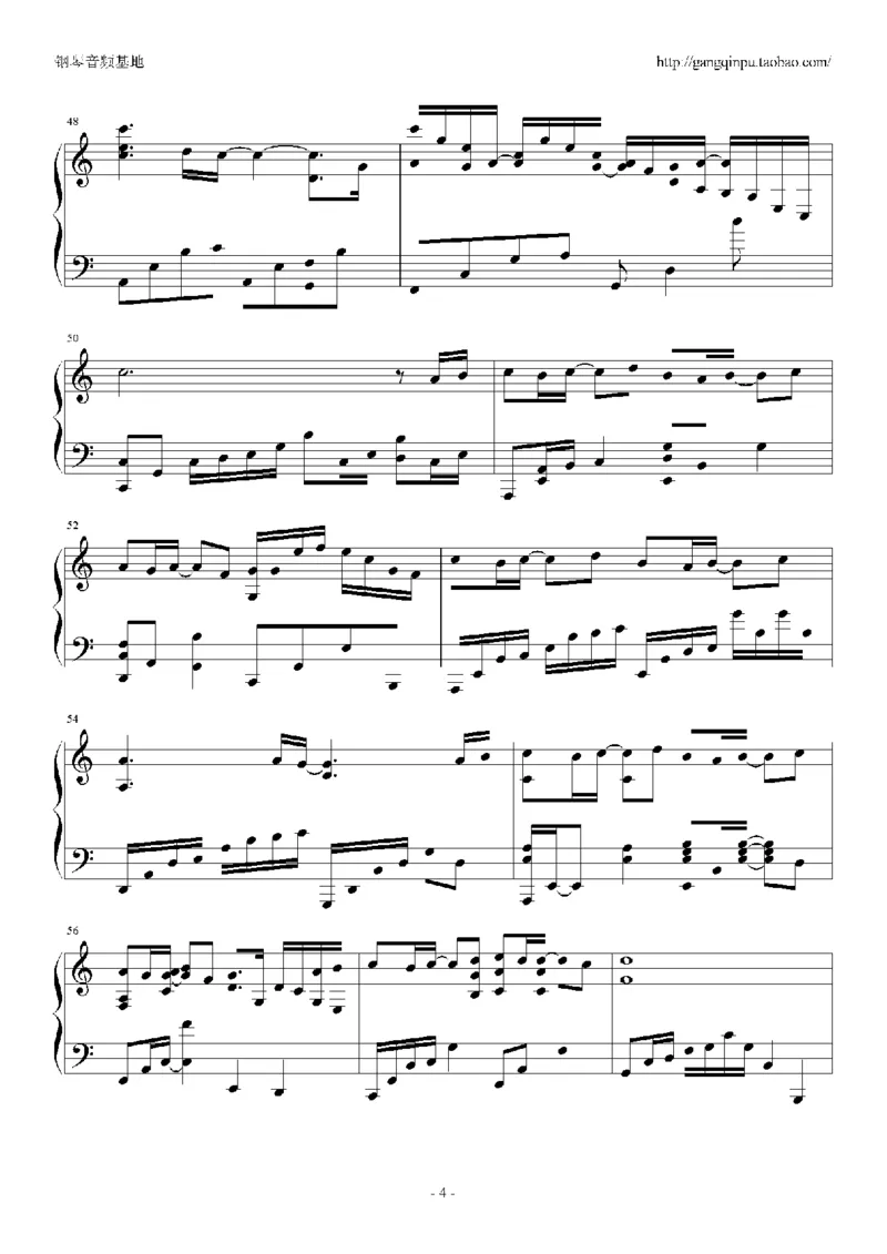 23、梁静茹（105页，共19首）_一万首著名钢琴曲谱哈农贝多芬合集视频教学电子版高清无水印可打印_3流行音乐谱_流行钢琴谱合集形式_高清PDF无水印