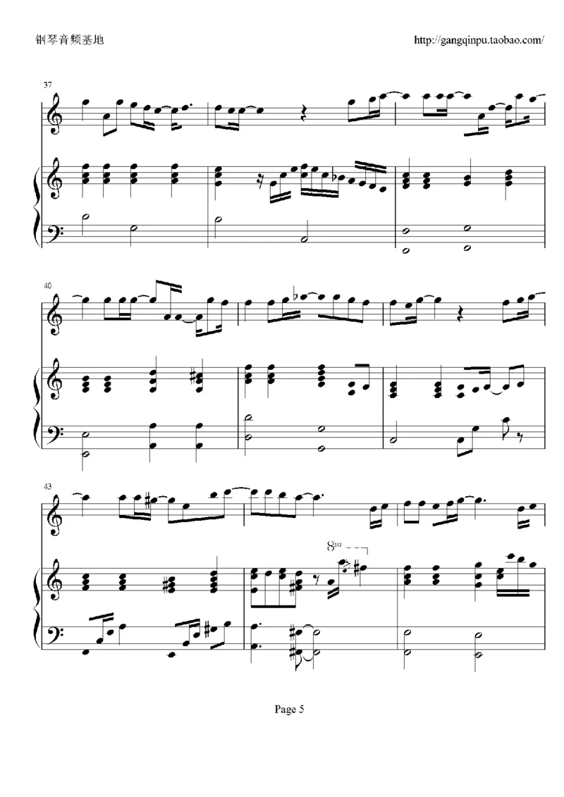 23、梁静茹（105页，共19首）_一万首著名钢琴曲谱哈农贝多芬合集视频教学电子版高清无水印可打印_3流行音乐谱_流行钢琴谱合集形式_高清PDF无水印