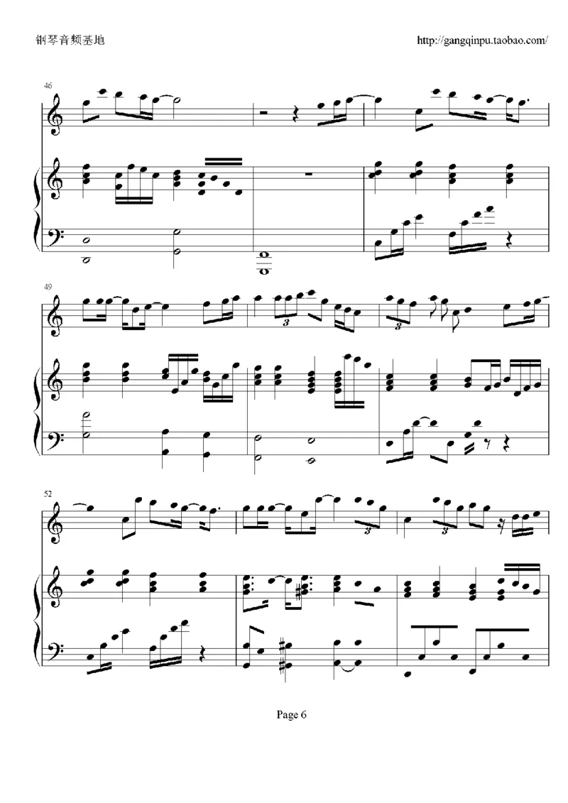 23、梁静茹（105页，共19首）_一万首著名钢琴曲谱哈农贝多芬合集视频教学电子版高清无水印可打印_3流行音乐谱_流行钢琴谱合集形式_高清PDF无水印