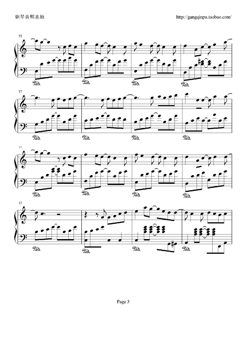 23、梁静茹（105页，共19首）_一万首著名钢琴曲谱哈农贝多芬合集视频教学电子版高清无水印可打印_3流行音乐谱_流行钢琴谱合集形式_高清PDF无水印