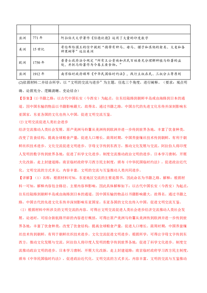 第12课近代战争与西方文化的扩张（解析版）_E015高中全科试卷_历史试题_选修3_人教版历史选修三同步练习（030份）_同步练习（第一套）