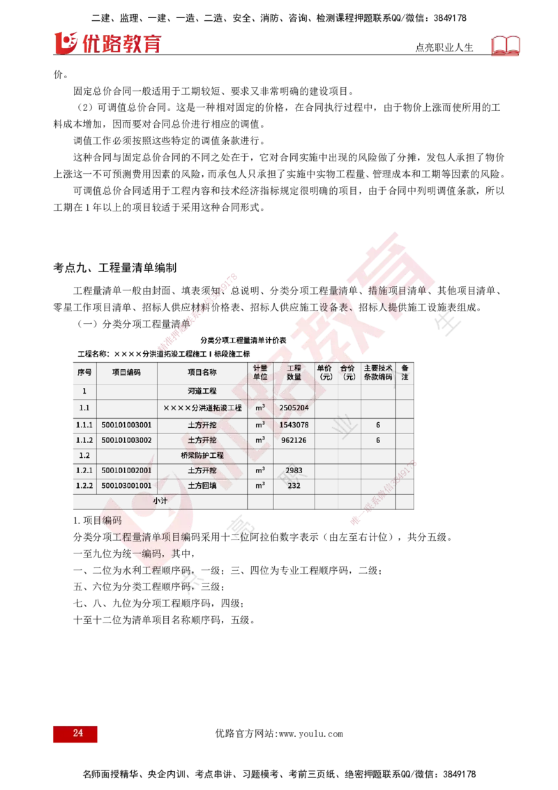 2025年监理《投资控制（水利）》冲刺（打印版）_监理工程师_2025监理工程师_2025年监理工程师SVIP_2025年监理水利控制SVIP_04-冲刺串讲✿考点强化✿小灶集训_讲义