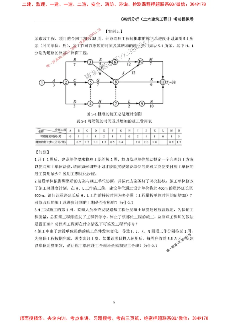 2025年监理工程师《建设工程监理案例分析（土木建筑工程》考前模拟卷二_监理工程师_2025监理工程师_2025年监理工程师SVIP_2025年监理土建案例SVIP_16-案例《考前模拟AB卷》CSW