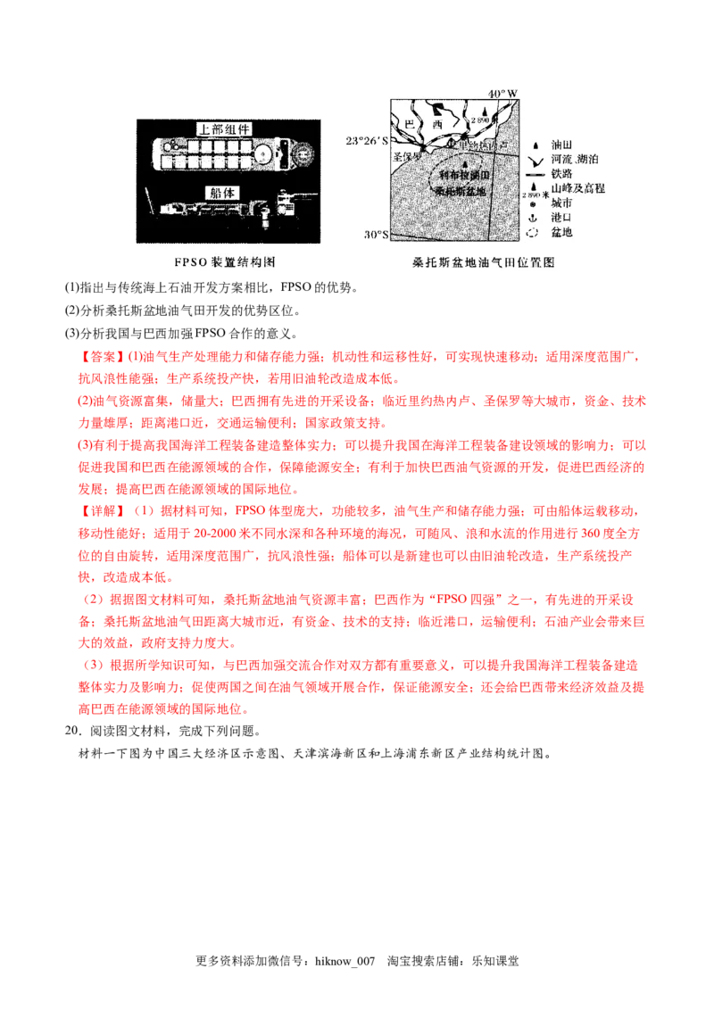 4.3国际合作-2022-2023学年高二地理课后培优分级练（人教版2019选择性必修3）（解析版）_E015高中全科试卷_地理试题_选修3_2.同步练习_课后培优练2023年（第一套）
