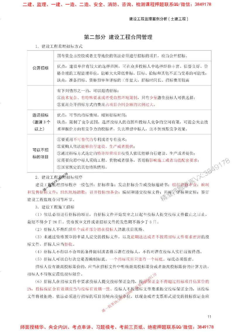 2025年监理工程师考试《案例分析(土建)》考前30页纸_监理工程师_2025监理工程师_2025年监理工程师SVIP_2025年监理土建案例SVIP_05-考前密训✿央企特训✿机构普押