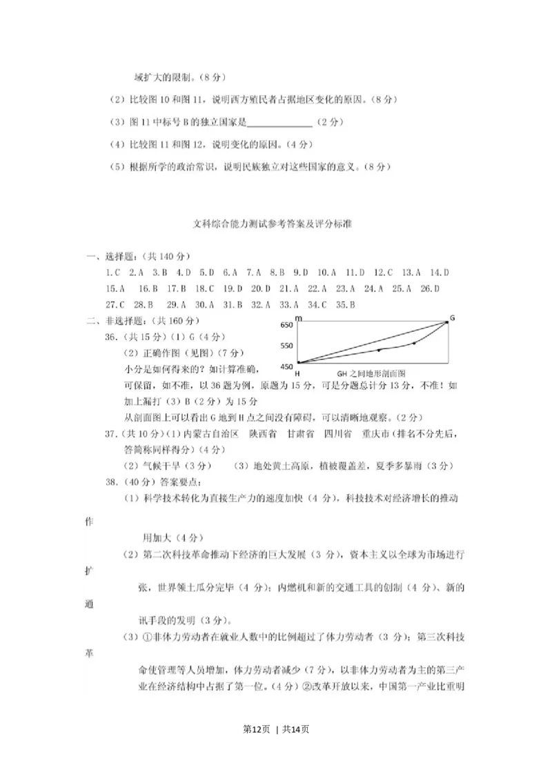 2001年福建高考文科综合真题及答案(图片版)_历史高考真题试卷_旧1990-2007&middot;高考历史真题_1990-2007&middot;高考历史真题&middot;word_2001-2007年各地文综历年真题_福建